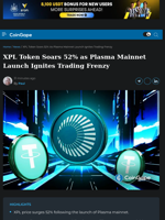 XPL Surges 52% as Plasma Mainnet Launch Sparks Frenzy