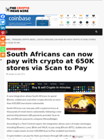 South Africans can now pay with crypto at 650K stores via Scan to Pay - The Crypto News Wire