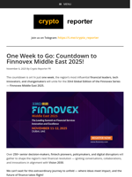 One Week to Go: Countdown to Finnovex Middle East 2025!