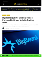 BigBear.ai (BBAI) Stock: Defense Partnership Drives Volatile Trading Week - CoinCentral