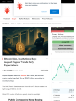 Bitcoin Dips, Institutions Buy: August Crypto Trends Defy Expectations - NullTX
