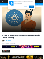 U-Turn In Cardano Governance: Foundation Backs Key Funding