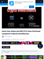 Here’s How Solana And XRP ETFs Have Performed Compared To Bitcoin And Ethereum | Bitcoinist.com