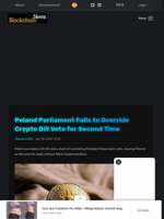 Poland Parliament Fails to Override Crypto Bill Veto for Second Time - Blockchain.News