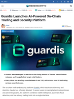Guardis Launches AI-Powered On-Chain Trading and Security Platform - TheNewsCrypto