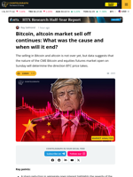 Bitcoin, Altcoin Selling Not Done Yet, Data Proves It