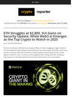 SUI Ups Security While Web3 ai Gains Momentum; Ethereum Technical Analysis Inside