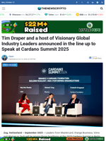 Tim Draper and a host of Visionary Global Industry Leaders announced in the line up to Speak at Cardano Summit 2025 - TheNewsCrypto