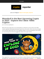Moonbull Is the Best Upcoming Crypto in 2025 - Explore the 5 Best 1000x Cryptos