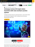 ICOs Are Back: Uniswap Unveils Token Sale System, Aztec Tests It