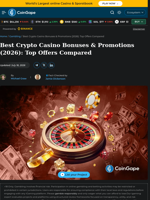 Best Crypto Casino Bonuses & Promotions (2026): Top Offers Compared
