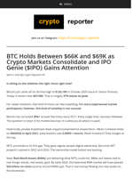 BTC Holds Between $66K and $69K as Crypto Markets Consolidate and IPO Genie ($IPO) Gains Attention