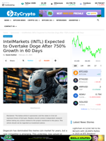 IntelMarkets (INTL) Expected to Overtake Doge After 750% Growth in 60 Days