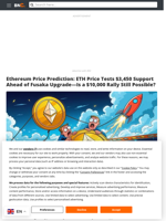 Ethereum Price Prediction: ETH Price Tests $3,450 Support Ahead of Fusaka Upgrade—Is a $10,000 Rally Still Possible? - Brave New Coin