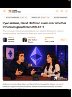 Ryan Adams, David Hoffman clash over whether Ethereum growth benefits ETH - AMBCrypto
