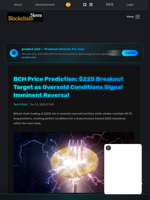 BCH Price Prediction: $225 Breakout Target as Oversold Conditions Signal Imminent Reversal - Blockchain.News