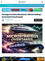 Strategy Overtakes BlackRock’s Bitcoin Holdings, But Is Saylor Done Buying?