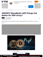 XRP/BTC Bloodbath: Will Things Get Better for XRP Army?