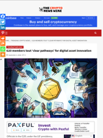 G20 members tout ‘clear pathways’ for digital asset innovation - The Crypto News Wire