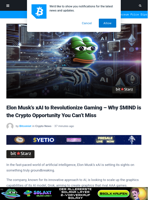 Elon Musk's xAI to Revolutionize Gaming – Why $MIND is the Next Big Crypto Opportunity