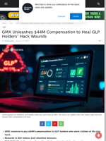 GMX Unleashes $44M Compensation to Heal GLP Holders' Hack Wounds | Live Bitcoin News