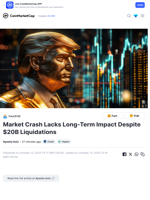 Market Crash Lacks Long-Term Impact Despite $20B Liquidations | Headlines | News | CoinMarketCap