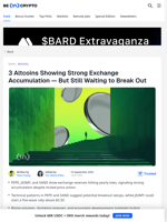 3 Altcoins Showing Strong Accumulation but Yet to Breakout