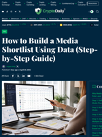How to Build a Media Shortlist Using Data (Step-by-Step Guide) - Crypto Daily