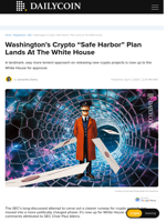 Washington’s Crypto “Safe Harbor” Plan Lands At The White House - DailyCoin