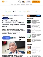 Fed Rate Watch: Consensus Leans Hard Toward a Quarter-Point Slice – Economics Bitcoin News
