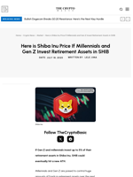 Here is Shiba Inu Price If Millennials and Gen Z Invest Retirement Assets in SHIB
