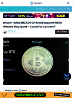 Bitcoin Holds $117,500 On Retail Support While Whales Stay Quiet - Cause For Concern?