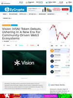 Vision (VSN) Token Debuts, Ushering In A New Era For Community-Driven Web3 Ecosystems
