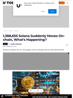1,388,655 Solana Suddenly Moves On-chain, What's Happening?