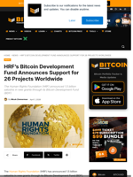 HRF’s Bitcoin Development Fund Supports 26 Projects