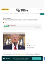 US blocks Iraq dollar shipments to pressure Iran-backed militias