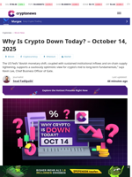 Why Is Crypto Down Today? – October 14, 2025