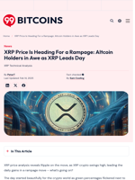 XRP Price Is Heading For a Rampage: Altcoin Holders in Awe as XRP Leads Day - 99Bitcoins