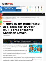 ‘There is no legitimate use case for crypto’ — US Representative Stephen Lynch - The Crypto News Wire