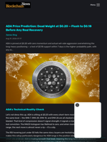 ADA Price Prediction: Dead Weight at $0.20 — Flush to $0.18 Before Any Real Recovery - Blockchain.News