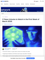 What to Expect From Early March’s $572 Million Token Unlocks