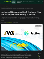 Jupiter and Kazakhstan Stock Exchange Sign Partnership for Dual Listing of Shares