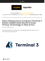 Data Infrastructure Company Terminal 3 Raises US$8M Seed Round to Scale Privacy Technology In New AI Era