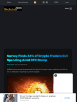Survey Finds 36% of Crypto Traders Cut Spending Amid BTC Slump - Blockchain.News