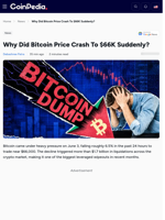 Why Did Bitcoin Price Crash To $66K Suddenly?