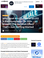 Why Ozak AI's $3.58M at $0.012 is the Launchpad for 100x Growth: The Network Effect That's Just Getting Started | Live Bitcoin News
