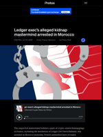 Ledger exec’s alleged kidnap mastermind arrested in Morocco