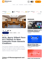 DCG, Barry Silbert Face $3.3 Billion in New Lawsuits From Genesis Creditors – Legal Bitcoin News