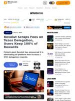 Revolut Scraps Fees on Tezos Delegation, Users Keep 100% of Rewards – Crypto News Bitcoin News