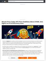 Bitcoin Price Today: BTC Price Stabilizes Above $104K, Sets Sights on $111K Recovery Zone - Brave New Coin